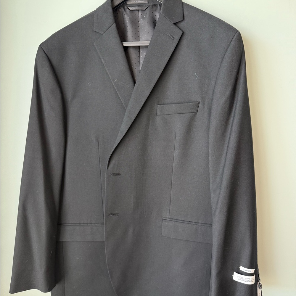 NWT Collection by Michael Strahan Men's Black Suit